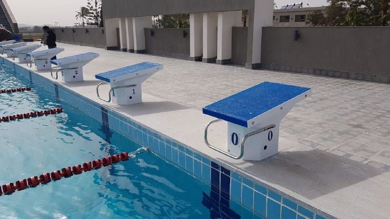 Olympic Swimming Pool Starting Blocks - Navy Club